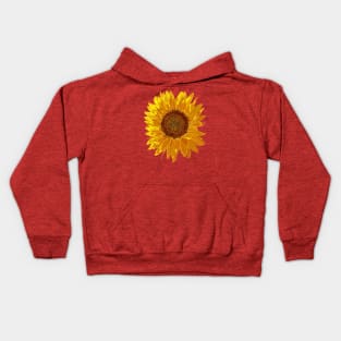 Positivity Sunflower Floral Art Kids Hoodie